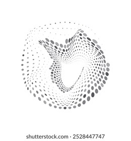 Arte, ícones e gráficos de vetor de meio-tom de círculo