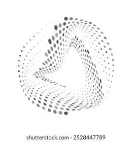 Arte, ícones e gráficos de vetor de meio-tom de círculo