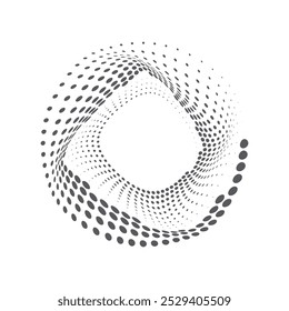 Arte, ícones e gráficos de vetor de meio-tom de círculo