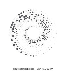 Arte vectorial, iconos y gráficos de semitonos en círculo
