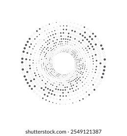 Arte, ícones e gráficos de vetor de meio-tom de círculo

