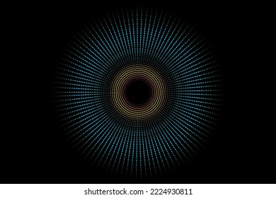 Circle halo background vector illustration.