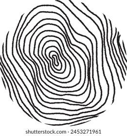 Circle hand drawn pencil abstract texture vector