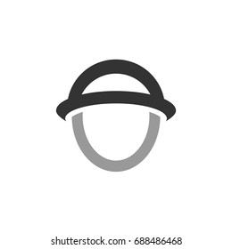 Circle with Hat Logo Template Illustration Design. Vector EPS 10.