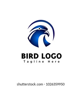 circle Head Eagle art logo