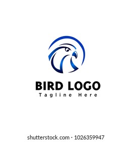 circle Head Eagle line art logo