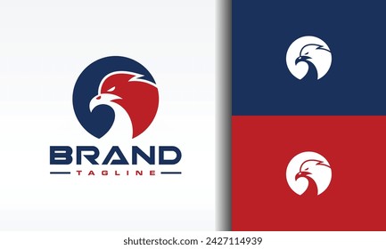 the circle head eagle logo