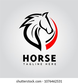 circle head horse logo