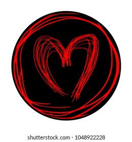 circle heart icon