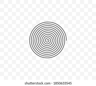 Círculo, helix, desplazamiento, icono de espiral. Ilustración vectorial.