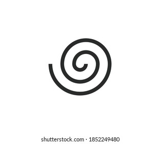 Circle, helix, scroll, spiral icon. Vector illustration.