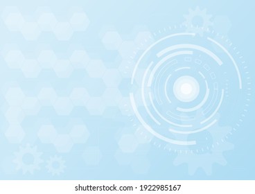 circle and hexagonal technology abstract background innovation concept vector background and blue light with some elements of this image 