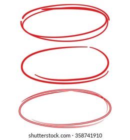 circle highlighter, marker text selection vector