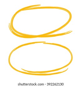 circle highlighter, markers