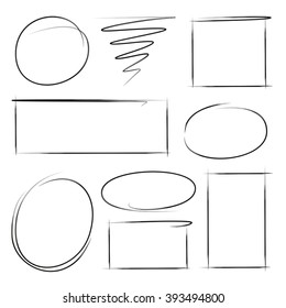 circle highlighter set, rectangle highlighter 