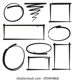 circle highlighter set, rectangle highlighter 