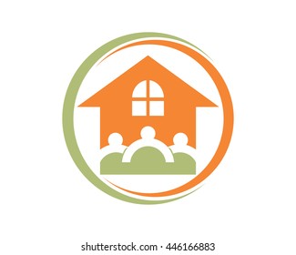 circle house icon