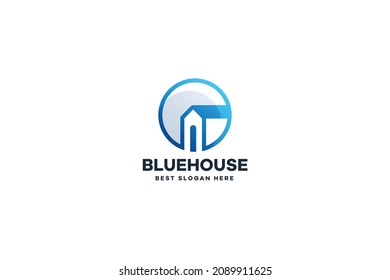 Color del degradado del logotipo de la casa circular