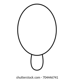 Circle ice cream icon. Outline illustration of circle ice cream vector icon for web