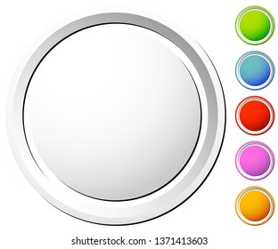 Circle icon with blank space, circle layout element