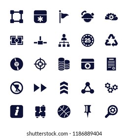 Circle icon. collection of 25 circle filled icons such as flower, pin, no alcohol, network connection, camera focus, bill of house. editable circle icons for web and mobile.