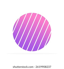circle icon, colored flat vector. modern and minimalist design.