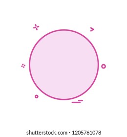 Circle icon design vector