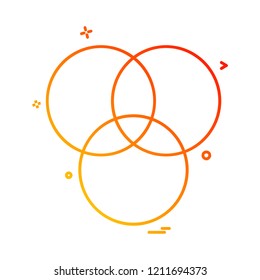 Circle icon design vector