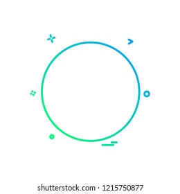 Circle icon design vector