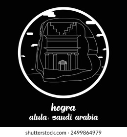 Kreissymbol hegra. Vektorgrafik