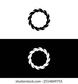Ícone de círculo logotipo de ilustração . Círculo criativo design exclusivo 