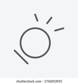 Circle icon line symbol. Isolated vector illustration of icon sign concept for your web site mobile app logo UI design.
