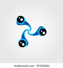 circle icon logo eye