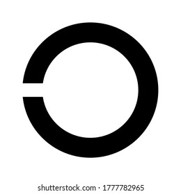 circle icon or logo isolated sign symbol vector illustration - high quality black style vector icons
