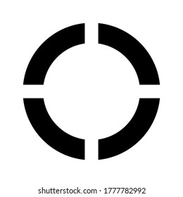 circle icon or logo isolated sign symbol vector illustration - high quality black style vector icons
