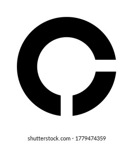 icono de círculo o logotipo símbolo de signo aislado ilustración vectorial - iconos vectoriales de estilo negro de alta calidad

