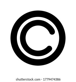 Circle Icon oder Logo einzeln auf Zeichensymbolen, Vektorgrafik - hochwertige Vektorsymbole in schwarzem Stil
