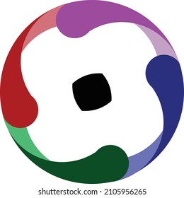 circle icon logo red green blue purple vector symbol 