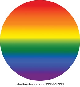 circle icon pride rainbow blurry gradient flag