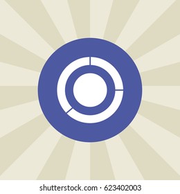 circle icon. sign design. gradient background