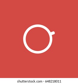 circle icon. sign design. red background