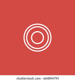 circle icon. sign design. red background