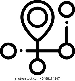circle icon. Thin Linear Style Design Isolated On White Background