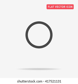 Circle icon. Vector concept illustration for design.