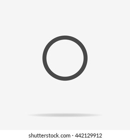 Circle icon. Vector concept illustration for design.