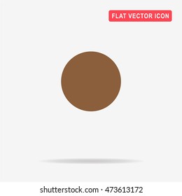 Circle icon. Vector concept illustration for design.