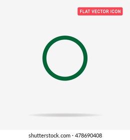 Circle icon. Vector concept illustration for design.