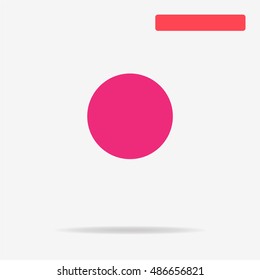 Circle icon. Vector concept illustration for design.