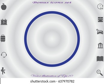 circle, icon, vector illustration eps10