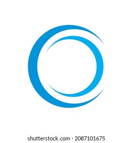 símbolo de la ilustración del vector de icono de círculo en fondo blanco